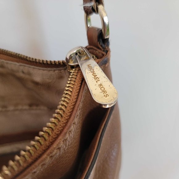 Michael Kors Tan Leather Cross-body Bag - Picture 4 of 7